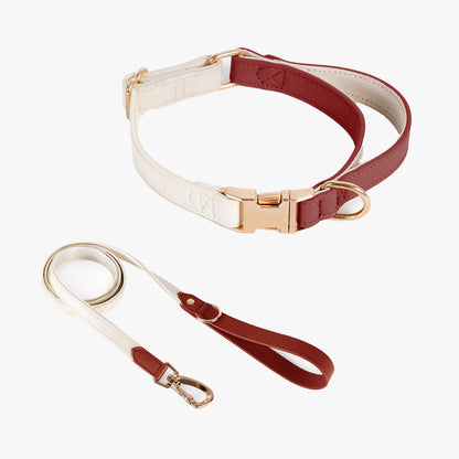 Elysian Vegan Leather Collar + Lead Set