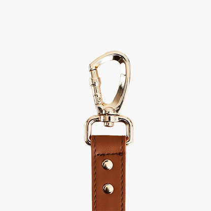 Leather Dog Lead with Waste bag